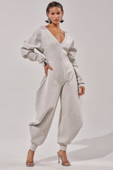 COMFY COZY SWEATSHIRT JUMPSUIT