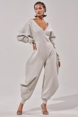 COMFY COZY SWEATSHIRT JUMPSUIT