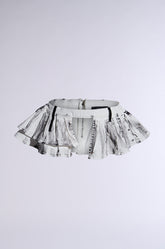 RAYRAY WASHED DENIM BELT SKIRT