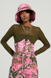 YOU CANT SEE ME CAMO LACE UP BELT