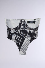 SPREAD THE NEWS SATIN UNDERBUST BELT
