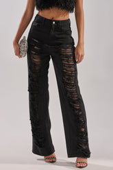 CLARA DISTRESSED DENIM
