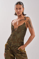 SHIGO BROCADE CORSET