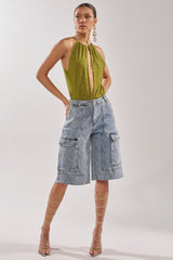 LITTLE SNAKE BERMUDA SHORT