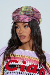 UR STYLE ICON PLAID BRIM HAT