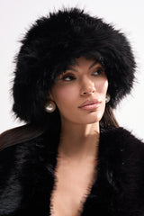 CHIC FAUX FUR BUCKET HAT