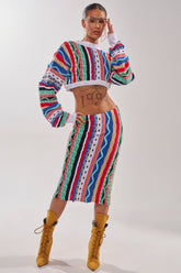 FEELING THE VIBES MAXI SKIRT