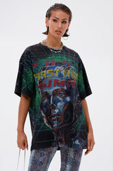 FIRST ROW METAVERSE OVERSIZED GRAPHIC TEE