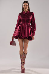 OH MY BUTTON DOWN MINI DRESS