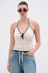 BOY BYE CROCHET TOP