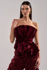 DRAMA DRAMA DRAMA VELVET BLOUSE