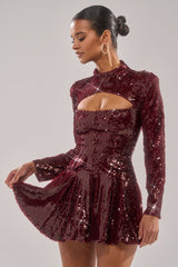 IM YOUR FAVORITE SEQUIN MINI DRESS