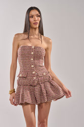 SWEET CAROLINE MINI TWEED DRESS