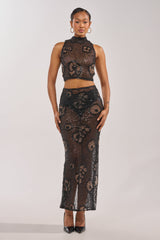 ALL EYES ON ME FLORAL MAXI SKIRT