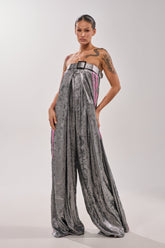 RUN THE SHOW METALLIC JUMPSUIT