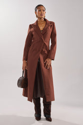 COCOA BUTTER SCUBA TRENCH IN BROWN