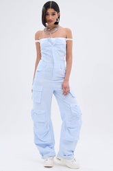 SUCKER FOR YOU SEERSUCKER JUMPSUIT