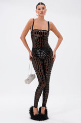 BLING BLOW MESH JUMPSUIT