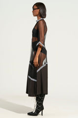 NOW YOU SEE ME NOW YOU DON'T MAXI DRESS