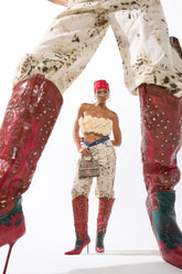 AZALEA WANG KALPANAS MULTI WESTERN STILETTO BOOT