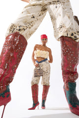 AZALEA WANG KALPANAS MULTI WESTERN STILETTO BOOT