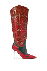 AZALEA WANG KALPANAS MULTI WESTERN STILETTO BOOT