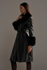 KAYA FUR TRIM TRENCH