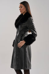 KAYA FUR TRIM TRENCH