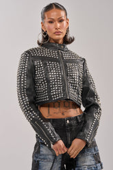 ASHTON RHINESTONE MOTO