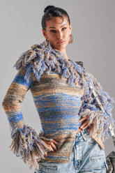 FRINGE FOR DAYS SWEATER