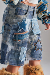 STARS IN THE SKY DENIM SHORT