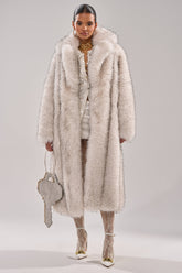 HEAVY ON THE APRES FAUX FUR COAT