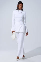 GET COZY WITH ME WIDE LEG PANT IN WHITE