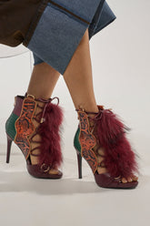 AZALEA WANG SHAINY SNAKE BURGUNDY MULTI