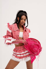 SUNNY RUFFLE BOMBER