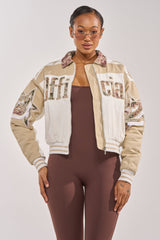 STILL THE ONE EMBROIDERED BOMBER