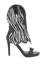 AZALEA WANG TAHLIE ZEBRA MULTI WESTERN GLADIATOR SANDAL