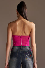 OH HOT DAMN RHINESTONE CORSET