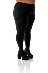 AZALA WANG STAR STRETCH CHUNKY PLUS PANT BOOT IN BLACK