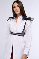 JUST FOR YOU MESH HARNESS IN BLACK