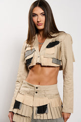LET ME DOWN SLOWLY CROPPED BLAZER