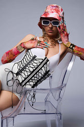 SNEAKERHEAD LACE UP CORSET BELT
