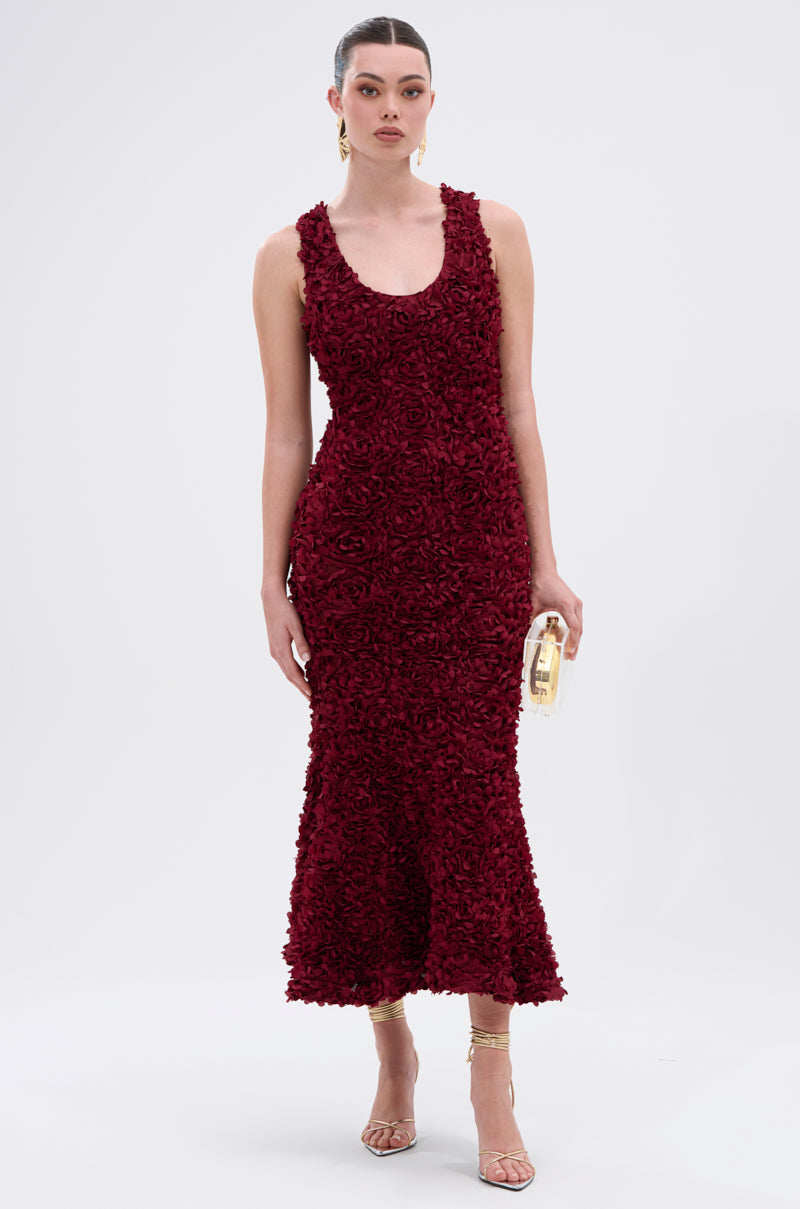 GARDEN PARTY FLORAL MIDI DRESS