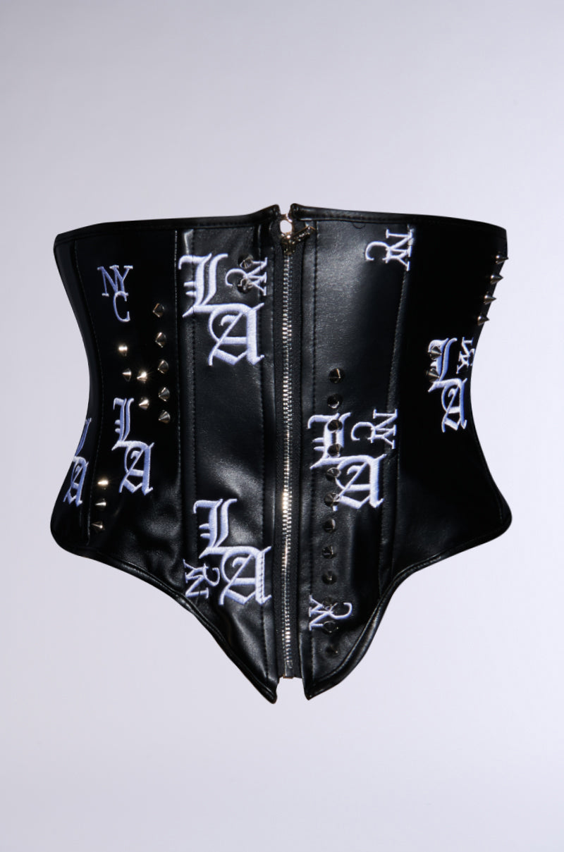 IN THE CITY EMBROIDERED UNDERBUST BELT