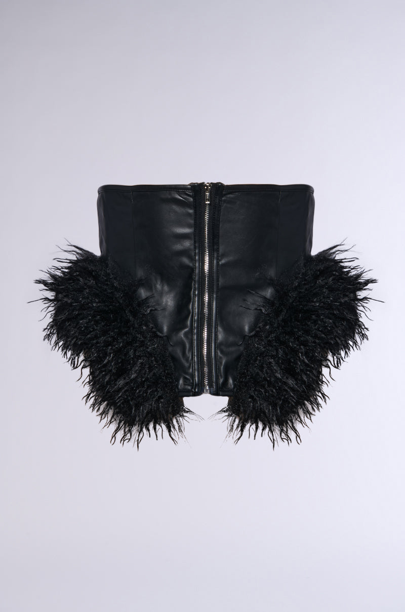 XENON FAUX FUR TRIM BELT
