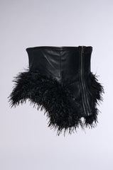 XENON FAUX FUR TRIM BELT