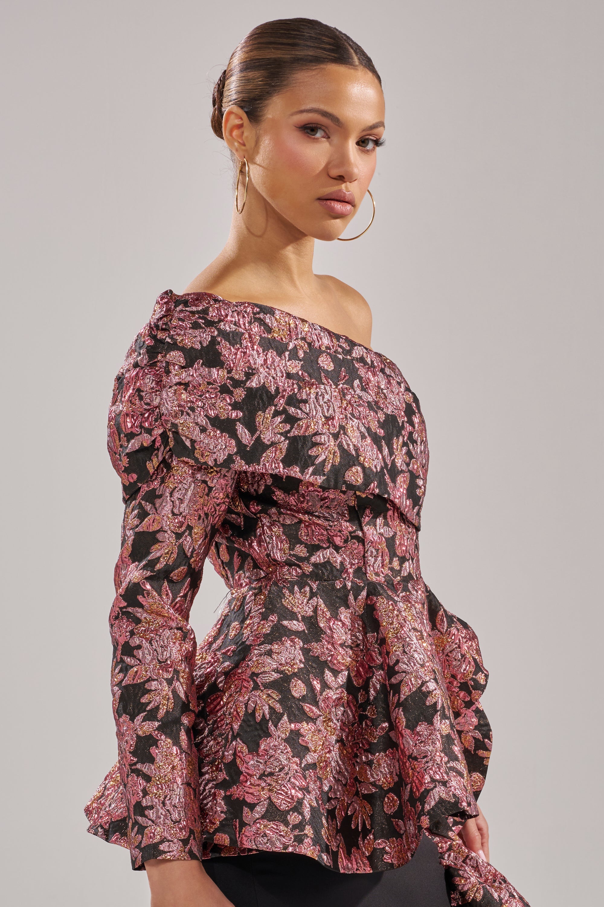 SO MUCH IN LOVE BROCADE BLOUSE