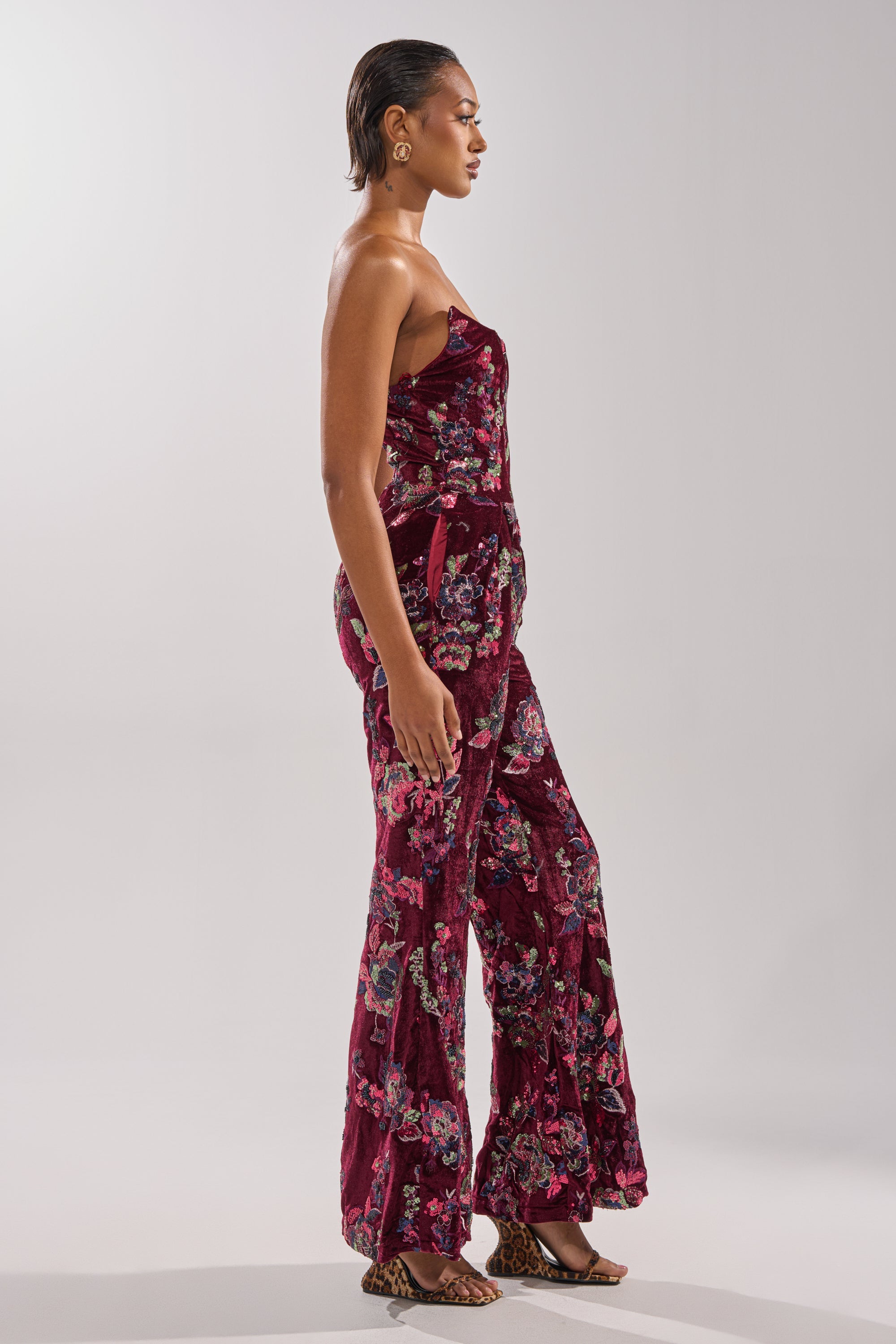 IN YOUR DREAMS VELVET JUMPSUIT