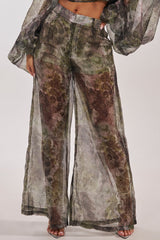 MYSTIQUE FLORAL CHIFFON PANT