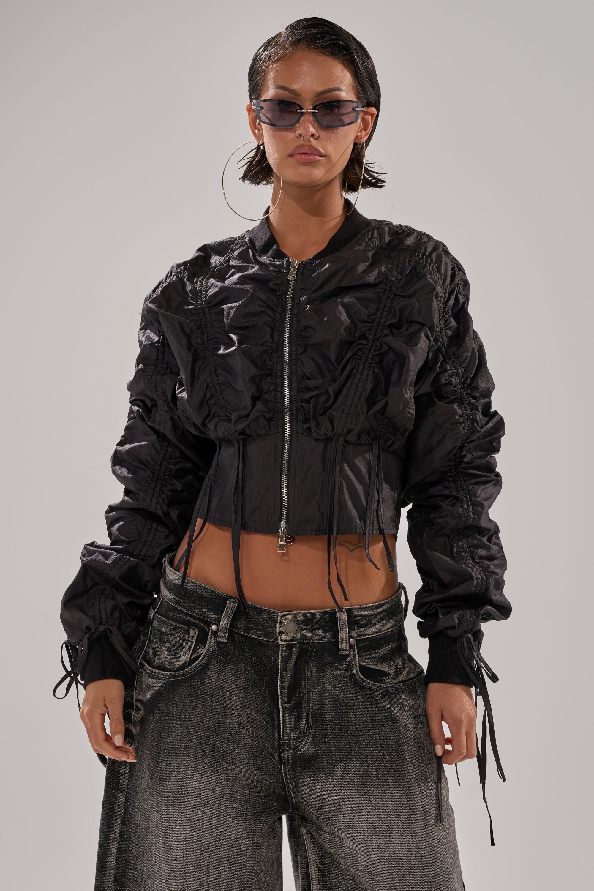 ARIANA SCRUNCH BOMBER